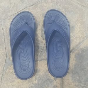 Women's Navy Croc Sandals